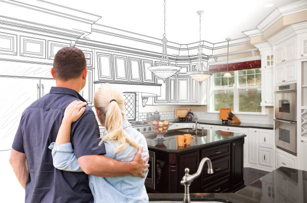 Custom kitchen cabinets installed in a Springfield home